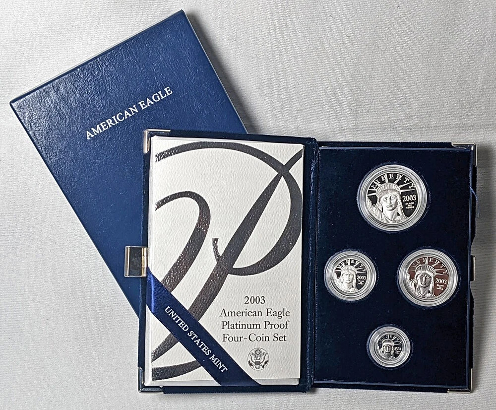 2003-W Set Platinum Eagle, 4 Coins PR DCAM