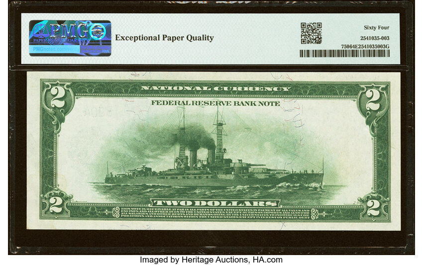 1918 $2  New York (Fr. 750) thumbnail 5