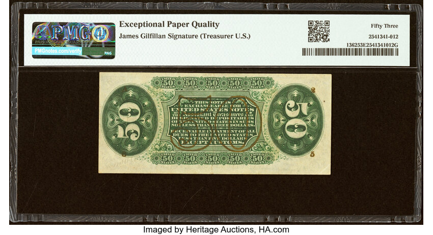  50c Seated Figure of Justice (Fr. 1362) thumbnail 8