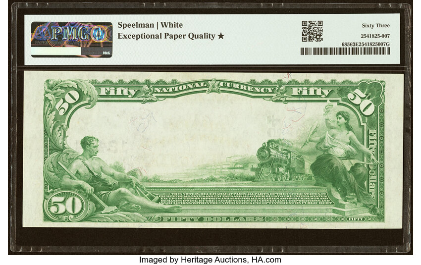 1902 $50  3rd Charter Period, 3rd Issue, Plain Back (Fr. 685) thumbnail 4