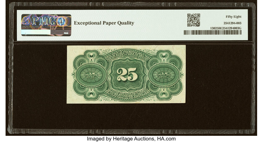  25c Bust of George Washington (Fr. 1302) thumbnail 9