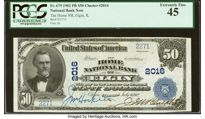 1902 $50  3rd Charter Period, 3rd Issue, Plain Back (Fr. 679) thumbnail 2