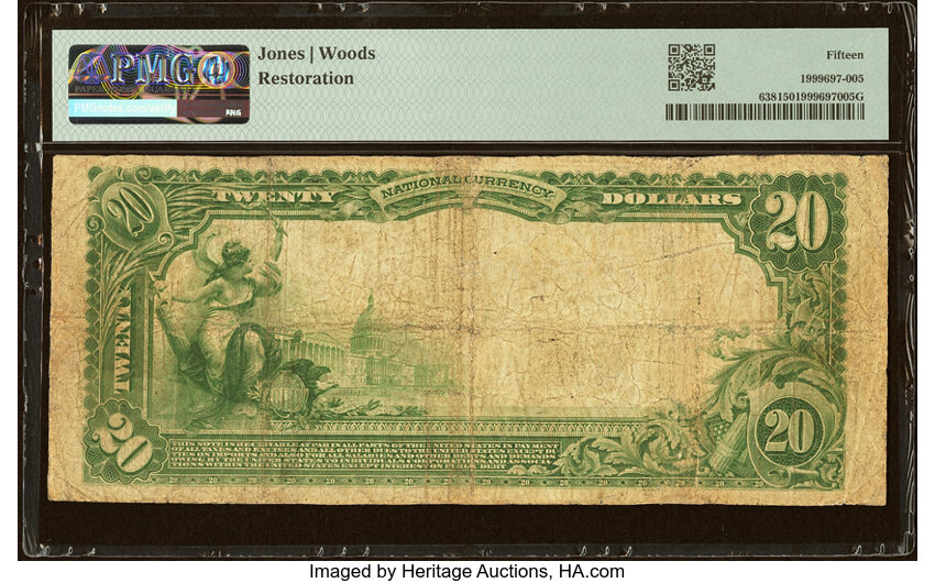 1902 $10  3rd Charter Period, 3rd Issue, Plain Back (Fr. 638) thumbnail 3