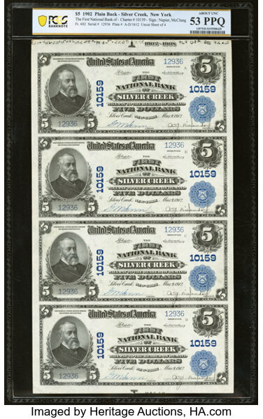 1902 $5  3rd Charter Period, 3rd Issue, Plain Back (Fr. 602) thumbnail 4
