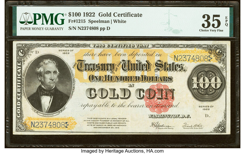 1922 $100  (Fr. 1215) thumbnail 7