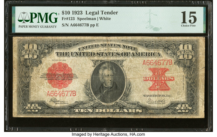 1923 $10  (Fr. 123) thumbnail 9