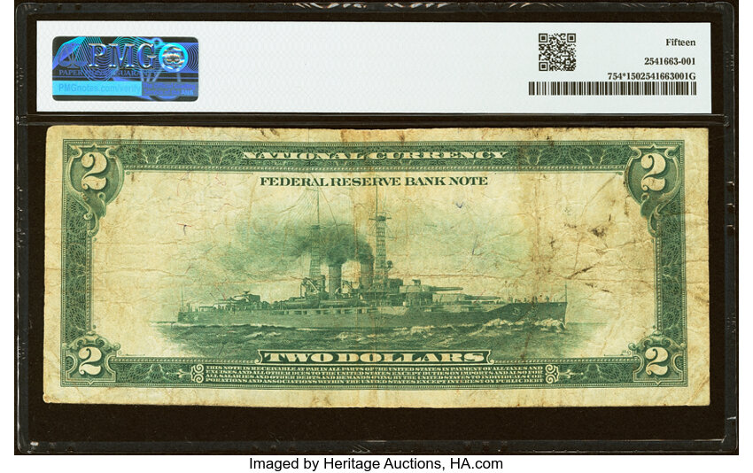 1918 $2  Philadelphia (Fr. 754) thumbnail 7