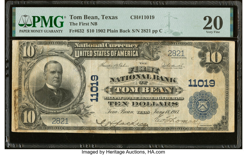 1902 $10  3rd Charter Period, 3rd Issue, Plain Back (Fr. 632) thumbnail 8