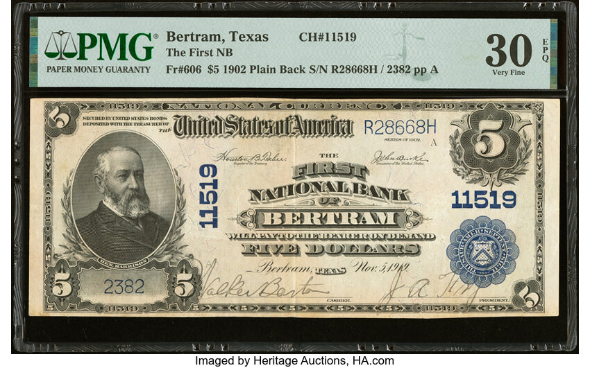 1902 $5  3rd Charter Period, 3rd Issue, Plain Back (Fr. 606) thumbnail 14