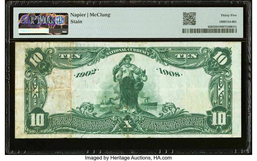 1902 $10  3rd Charter Period, 2nd Issue, Date Back (Fr. 620) thumbnail 15