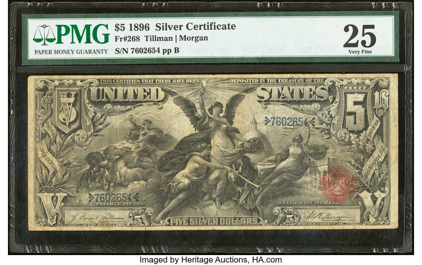 1896 $5  (Fr. 268) thumbnail 10