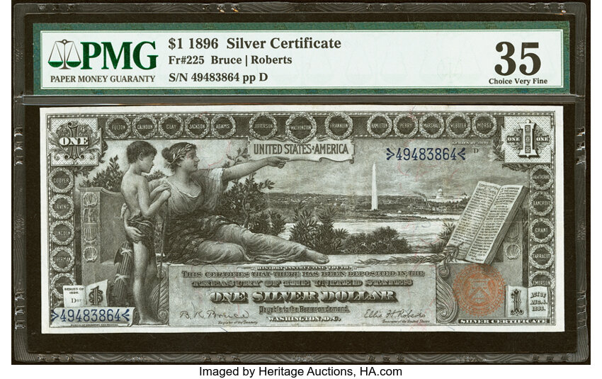 1896 $1  (Fr. 225) thumbnail 6