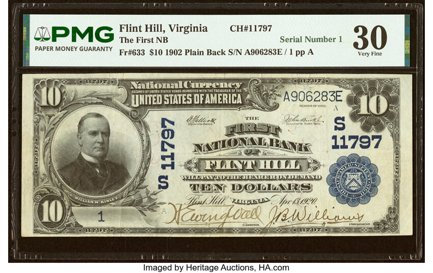 1902 $10  3rd Charter Period, 3rd Issue, Plain Back (Fr. 633) thumbnail 5