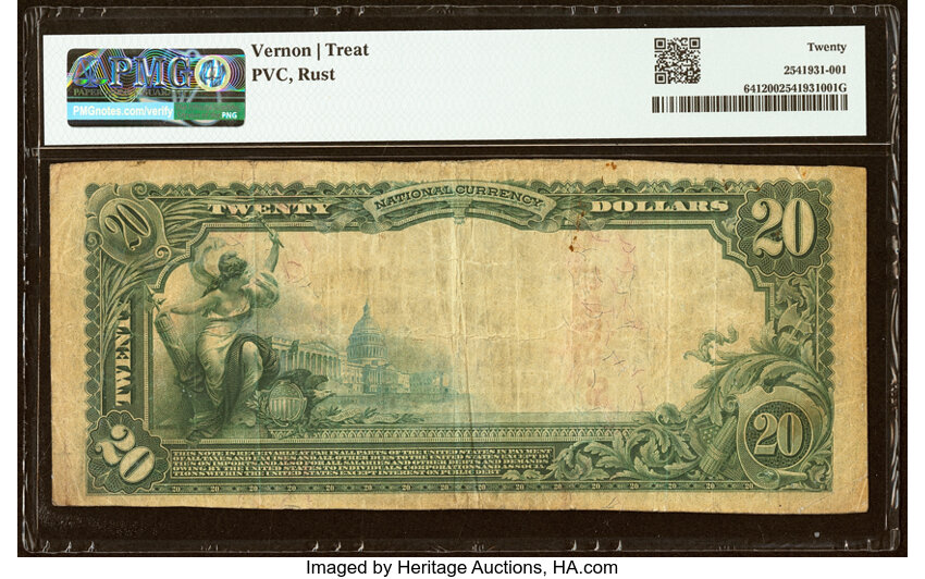 1902 $20  3rd Charter Period, 1st Issue, Red Seal (Fr. 641) thumbnail 5