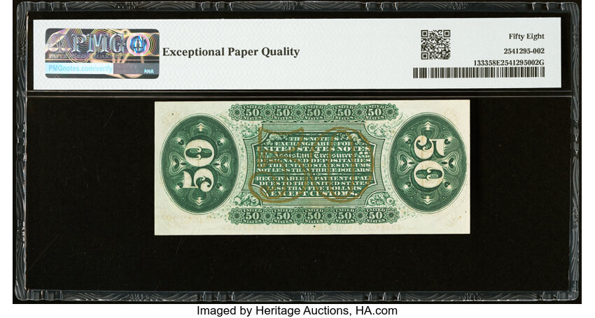  50c Head of General Spinner (Fr. 1333) thumbnail 10