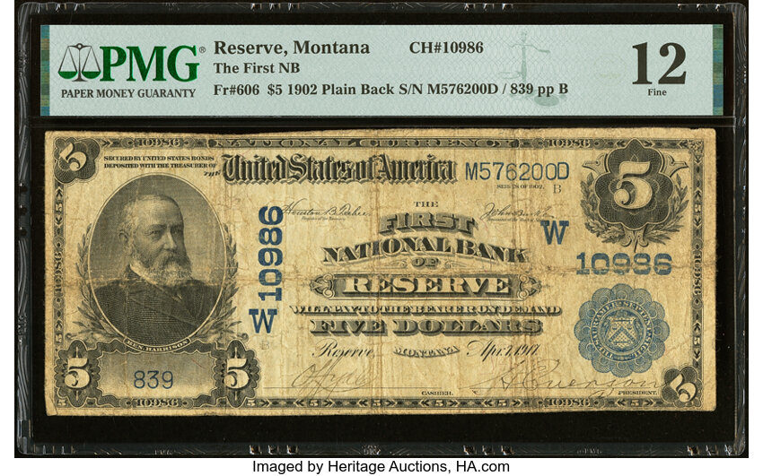 1902 $5  3rd Charter Period, 3rd Issue, Plain Back (Fr. 606) thumbnail 17