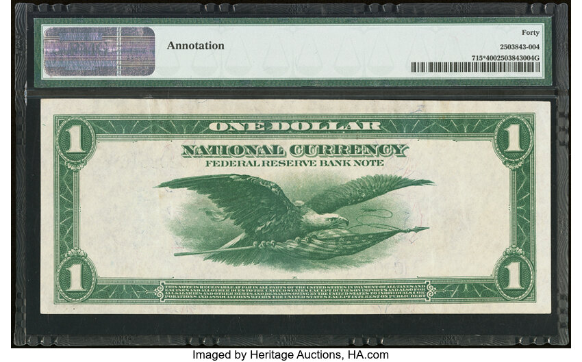 1918 $1  Philadelphia, Star Replacement (Fr. 715*) thumbnail 5