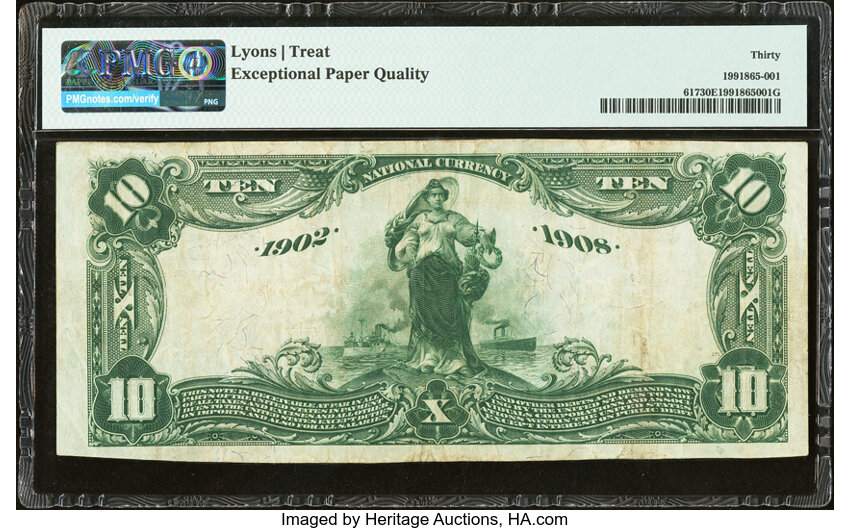 1902 $10  3rd Charter Period, 2nd Issue, Date Back (Fr. 617) thumbnail 20