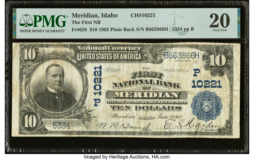 1902 $10  3rd Charter Period, 3rd Issue, Plain Back (Fr. 628) thumbnail 8