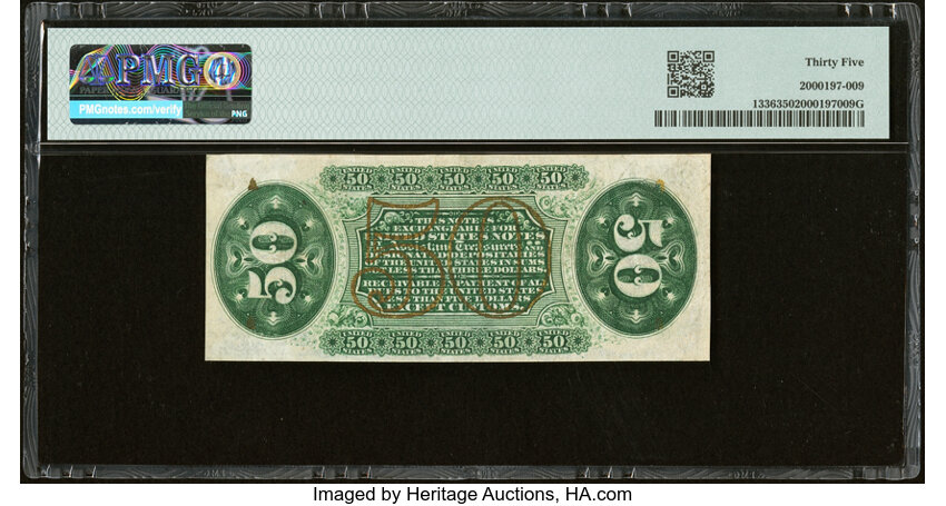  50c Head of General Spinner (Fr. 1336) thumbnail 8