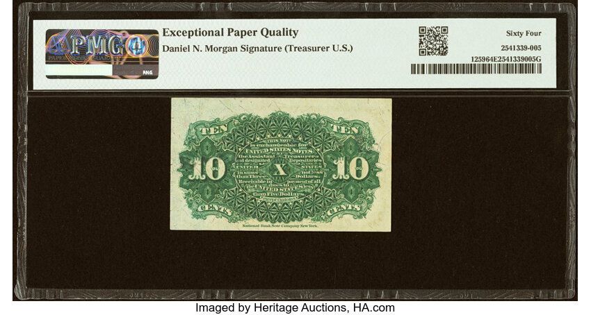  10c Bust of Liberty (Fr. 1259) thumbnail 15