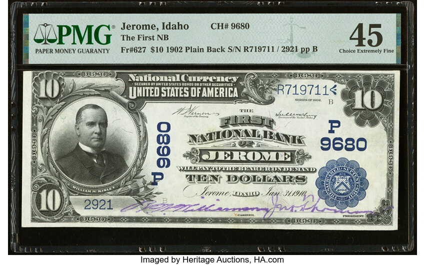 1902 $10  3rd Charter Period, 3rd Issue, Plain Back (Fr. 627) thumbnail 15