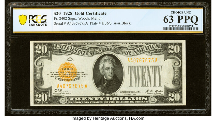 1928 $20  (Fr. 2402) thumbnail 4