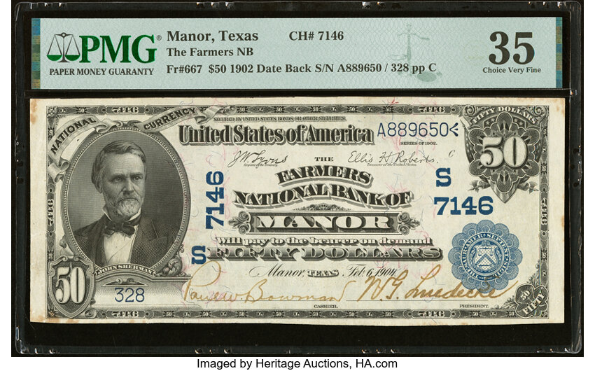 1902 $50  3rd Charter Period, 2nd Issue, Date Back (Fr. 667) thumbnail 5