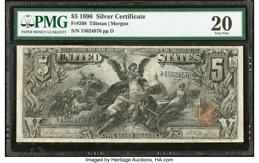 1896 $5  (Fr. 268) thumbnail 9