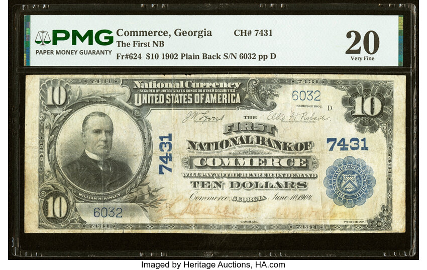 1902 $10  3rd Charter Period, 3rd Issue, Plain Back (Fr. 624) thumbnail 15