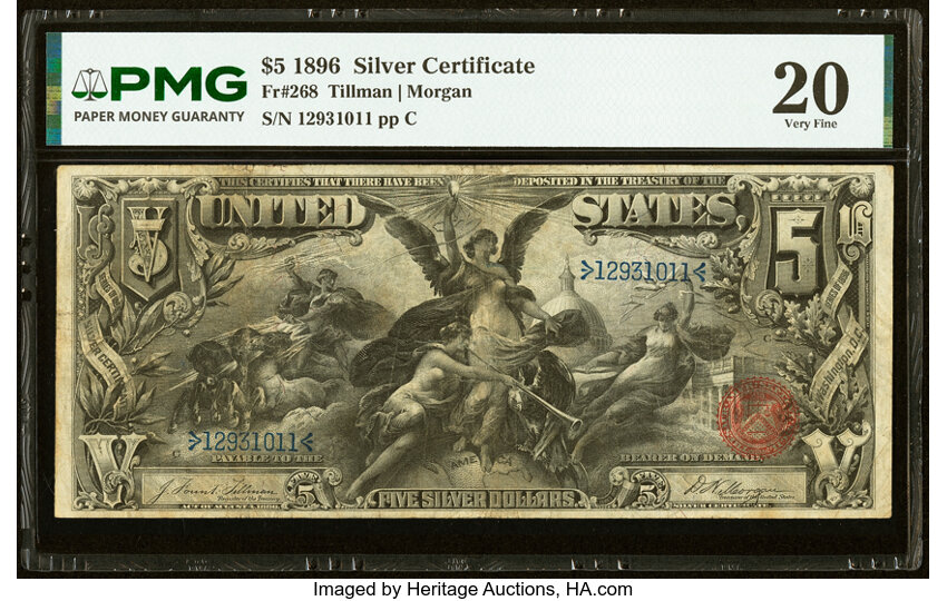 1896 $5  (Fr. 268) thumbnail 7