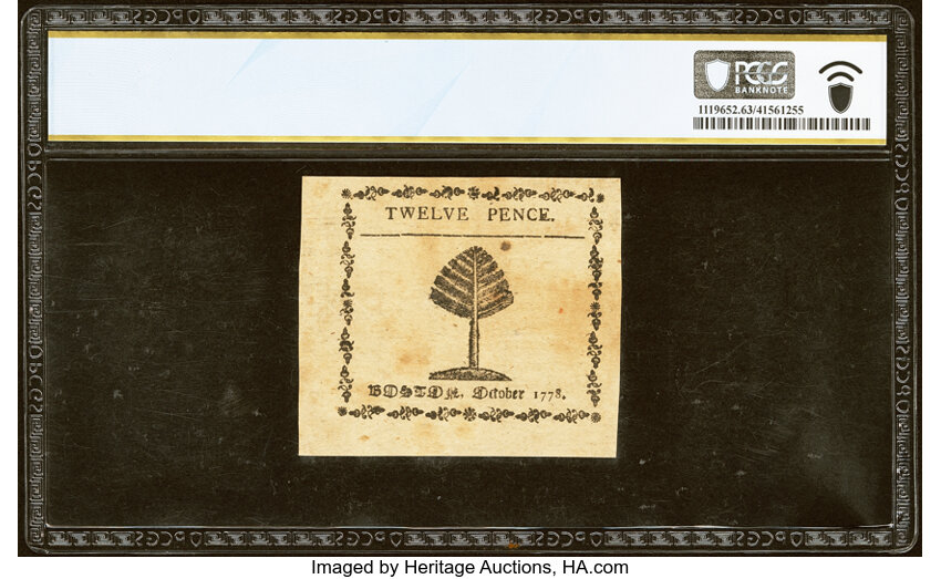 Oct 16, 1778 12d Massachussetts (Fr. MA260) thumbnail 3