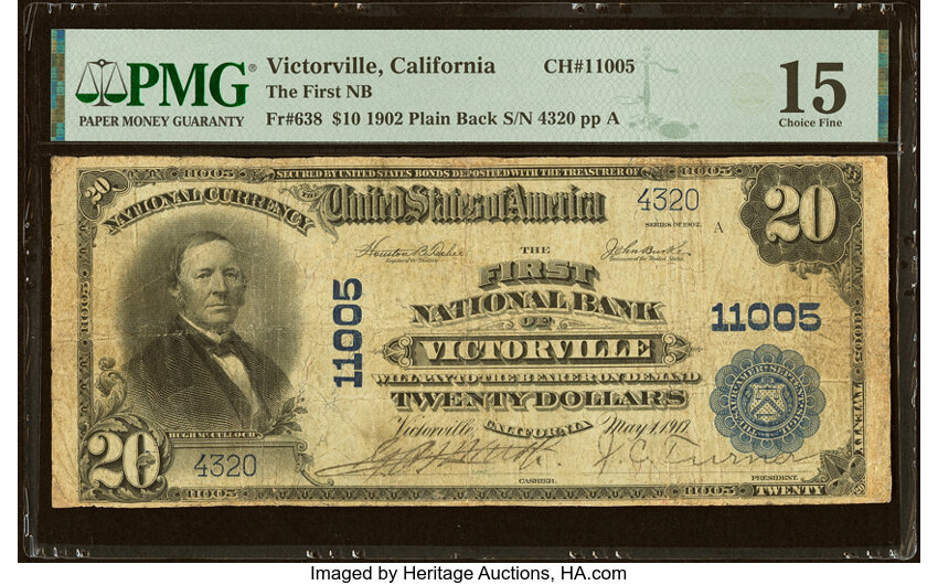 1902 $10  3rd Charter Period, 3rd Issue, Plain Back (Fr. 638) thumbnail 2