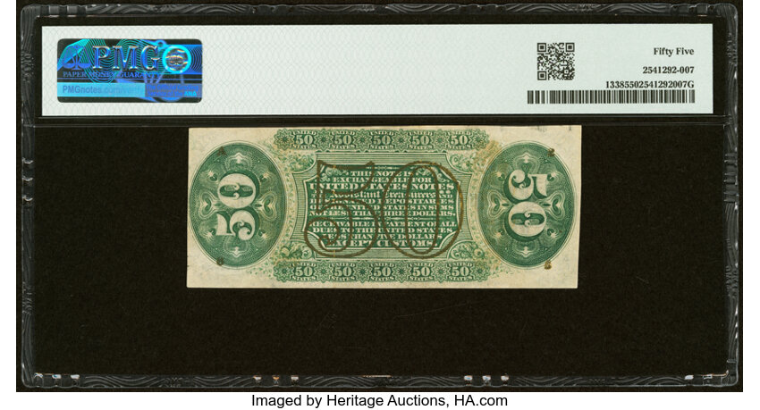  50c Head of General Spinner (Fr. 1338) thumbnail 6