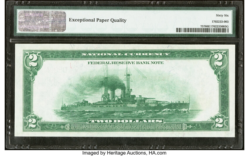1918 $2  Cleveland (Fr. 757) thumbnail 12