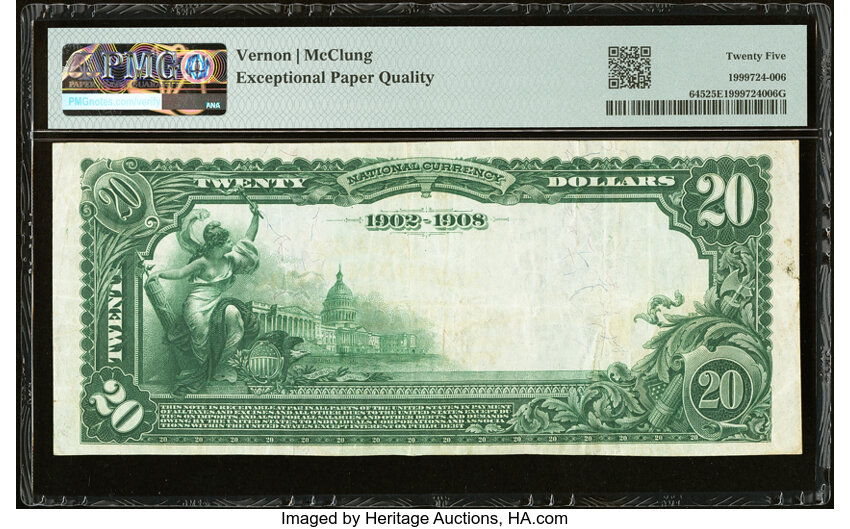 1902 $20  3rd Charter Period, 2nd Issue, Date Back (Fr. 645) thumbnail 16