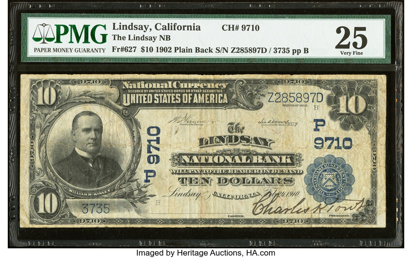 1902 $10  3rd Charter Period, 3rd Issue, Plain Back (Fr. 627) thumbnail 14