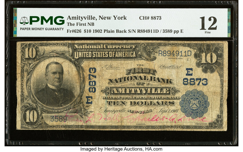 1902 $10  3rd Charter Period, 3rd Issue, Plain Back (Fr. 626) thumbnail 19