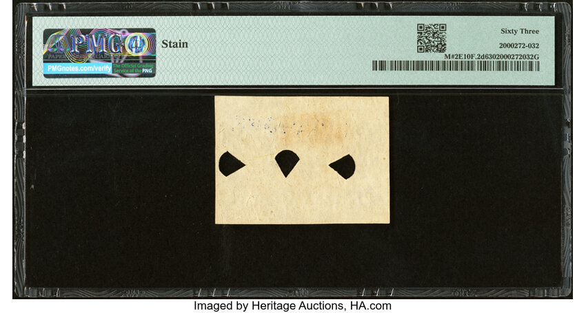  10c Head of George Washington in Bronze Oval Frame (Fr. 1244) thumbnail 15