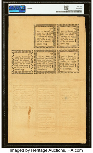 Aug 6, 1789 $3/90 Pennsylvania (Fr. PA274) thumbnail 8
