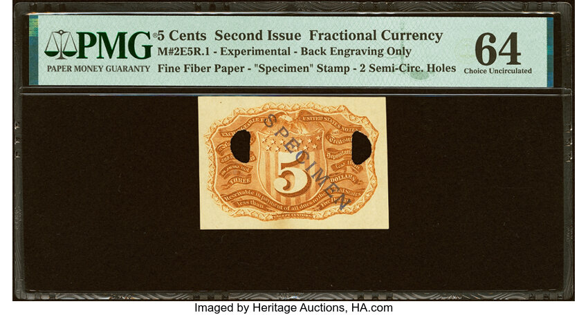  5c Jefferson Postage Stamp Obverse (Fr. 1231) thumbnail 3