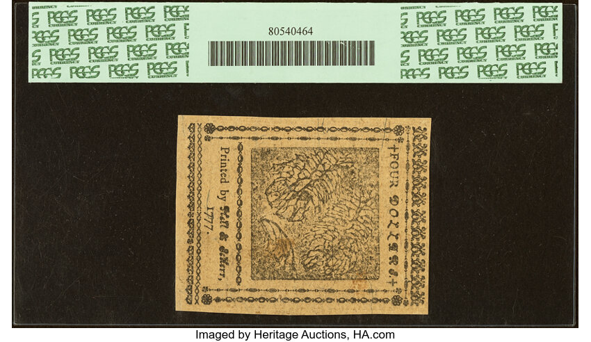 Feb 26, 1777 $4  Continental Congress, Baltimore (Fr. CC57) thumbnail 5