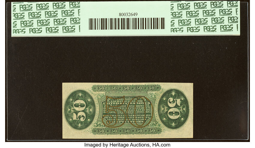  50c Seated Figure of Justice (Fr. 1360) thumbnail 7