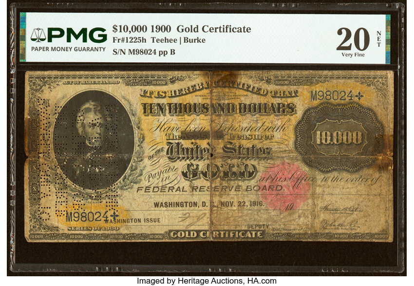 1900 $10,000  (Fr. 1225h) thumbnail 5