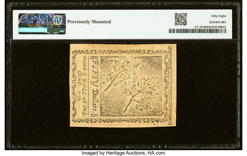 Jan 14, 1779 $50  Continental Currency (Fr. CC97) thumbnail 9