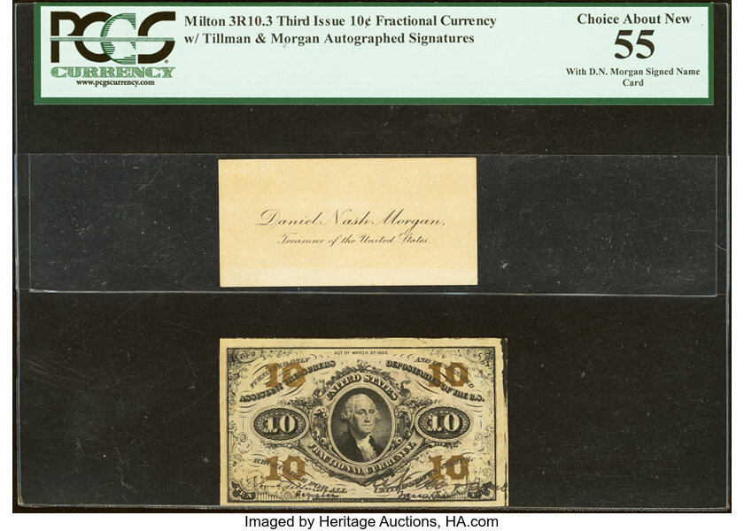  10c Head of George Washington (Fr. 1254) thumbnail 2