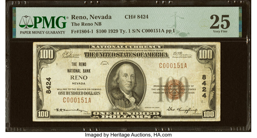 1929 $100  Type 1 (Fr. 1804-1) thumbnail 7