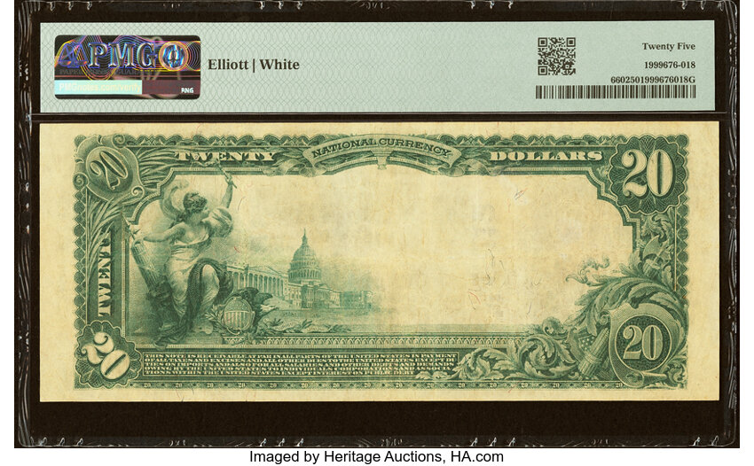 1902 $20  3rd Charter Period, 3rd Issue, Plain Back (Fr. 660) thumbnail 13