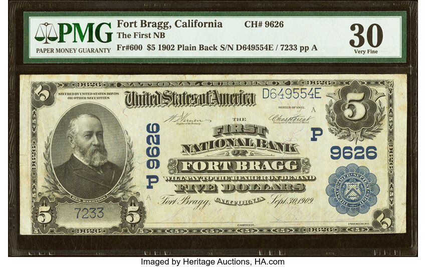 1902 $5  3rd Charter Period, 3rd Issue, Plain Back (Fr. 600) thumbnail 16