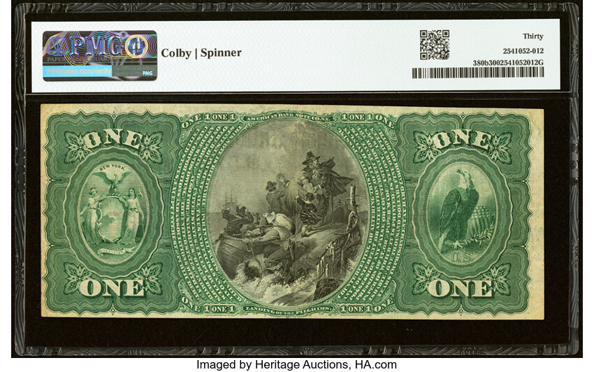 Original $1  1st Charter Period, Seal With Rays (Fr. 380b) thumbnail 20